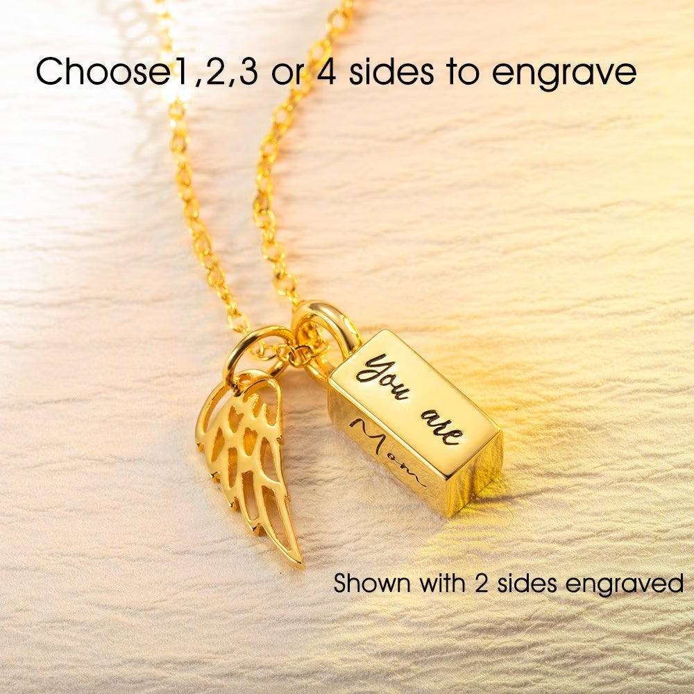 Personalized urn necklace with custom engraving options