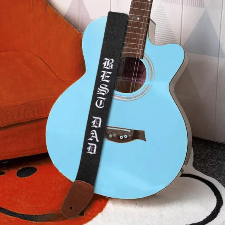 Personalized Guitar Strap - Adjustable & Embroidered for Electric/Bass Guitars - Perfect Musician Gift - Belbren