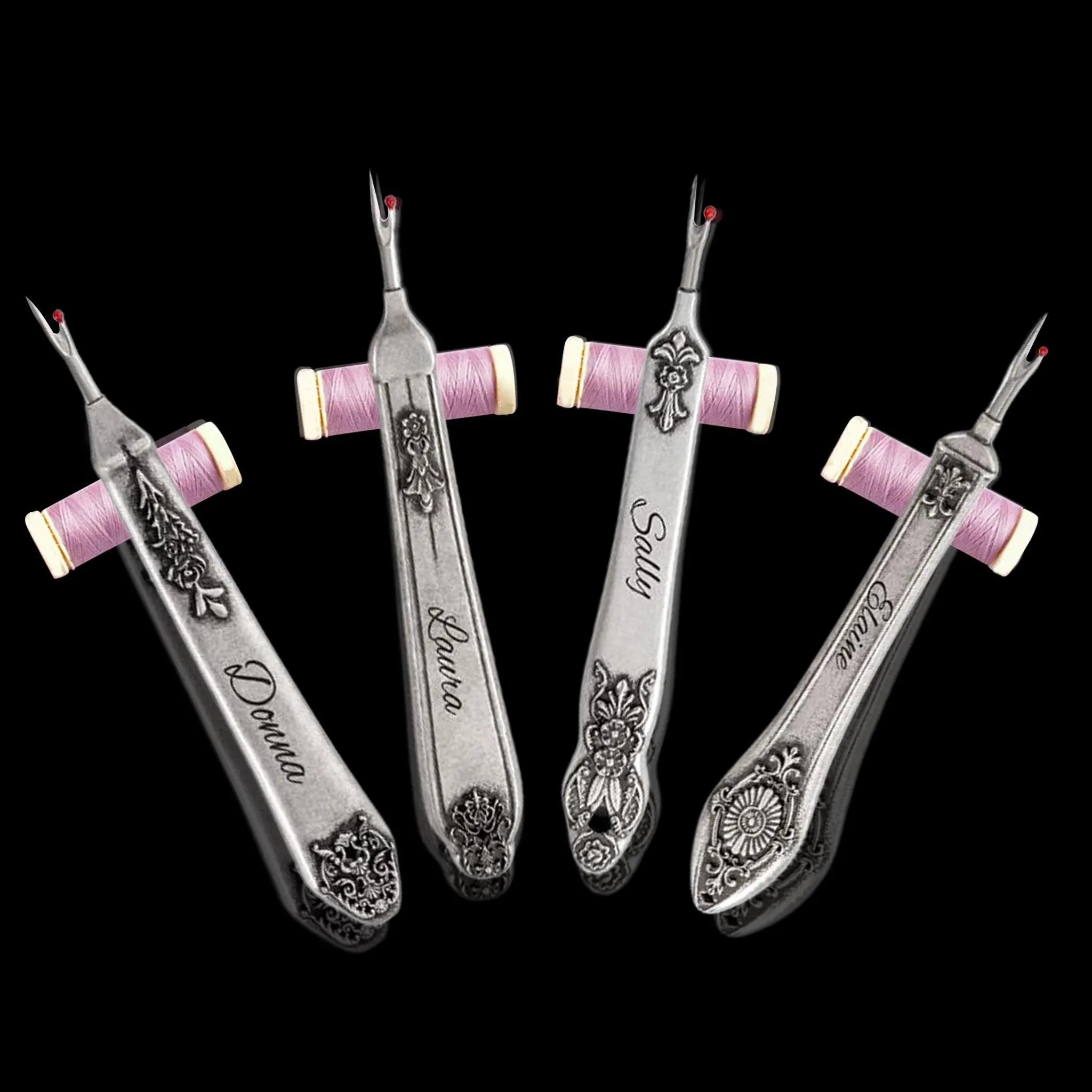 Personalized Alloy Seam Ripper with Vintage Design, Custom Engraved, Easy-Grip Handle, Safe and Precise Stitch Removal - Belbren