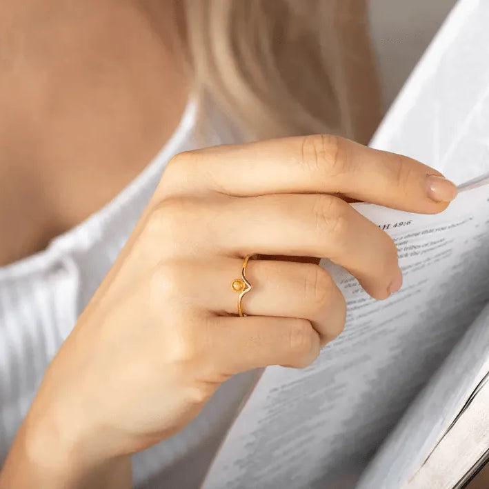 925 Sterling Silver Mustard Seed Ring - Elegant Spiritual Gift - Belbren