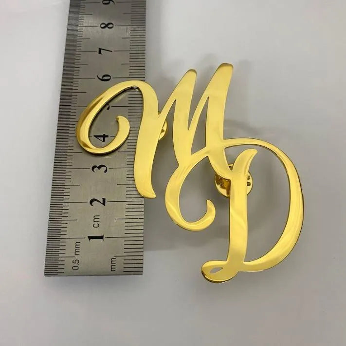 Custom Initial Lapel Pins – Personalized Elegant Lapel Pin for Men – Perfect Gift for Weddings, Grooms, and Special Occasions - Belbren