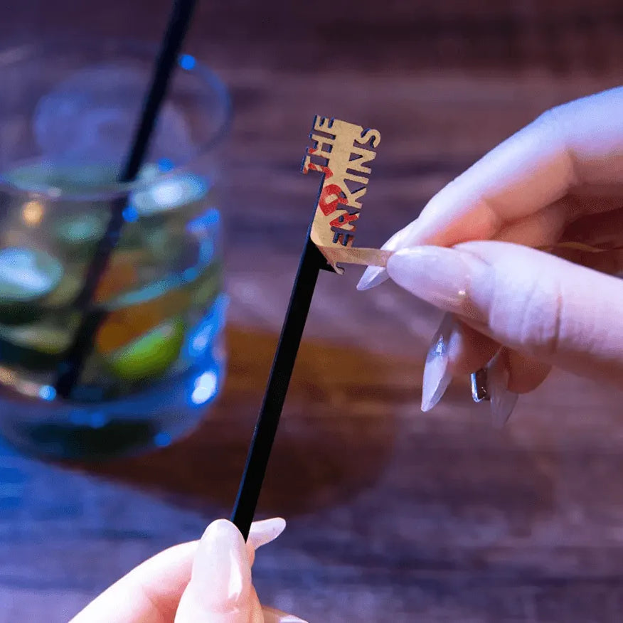 Personalized Wedding Cocktail Sticks - Custom Stirrers for Parties, Birthdays, Events - Elegant Drink Sticks - Belbren