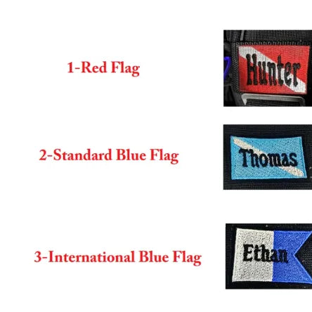 Custom Scuba BCD Name Patch | Personalized Embroidered Dive Tag with Velcro | Waterproof Gear ID Label for Divers & Instructors - Belbren
