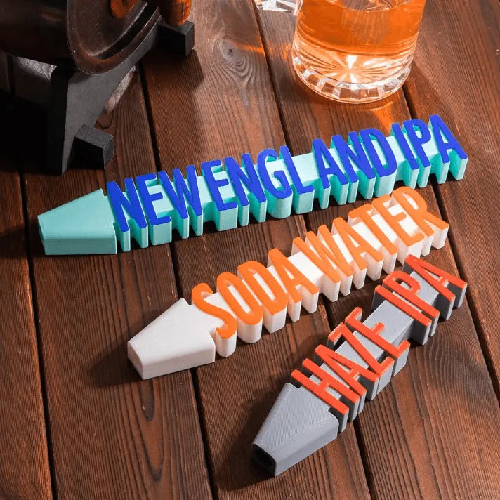 Personalized Custom 3D Printed Beer Tap Handle for Homebrew, Bars & Events - Belbren