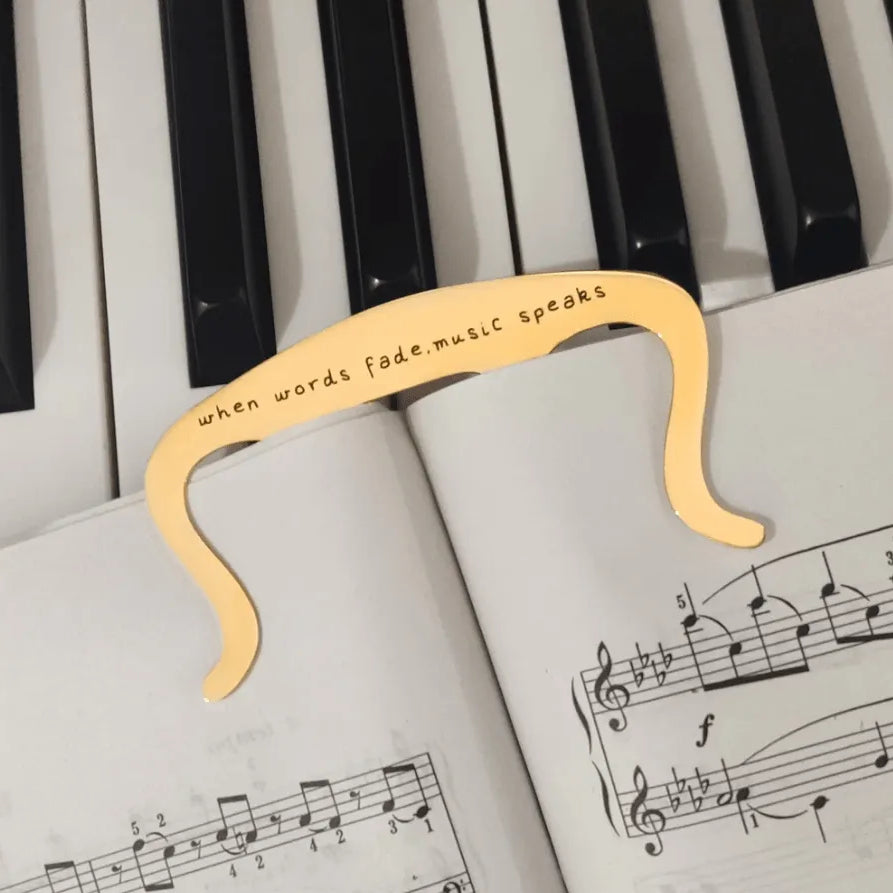 Custom Music Book Holder Clip - Personalized Gifts for Musicians & Composers - Belbren