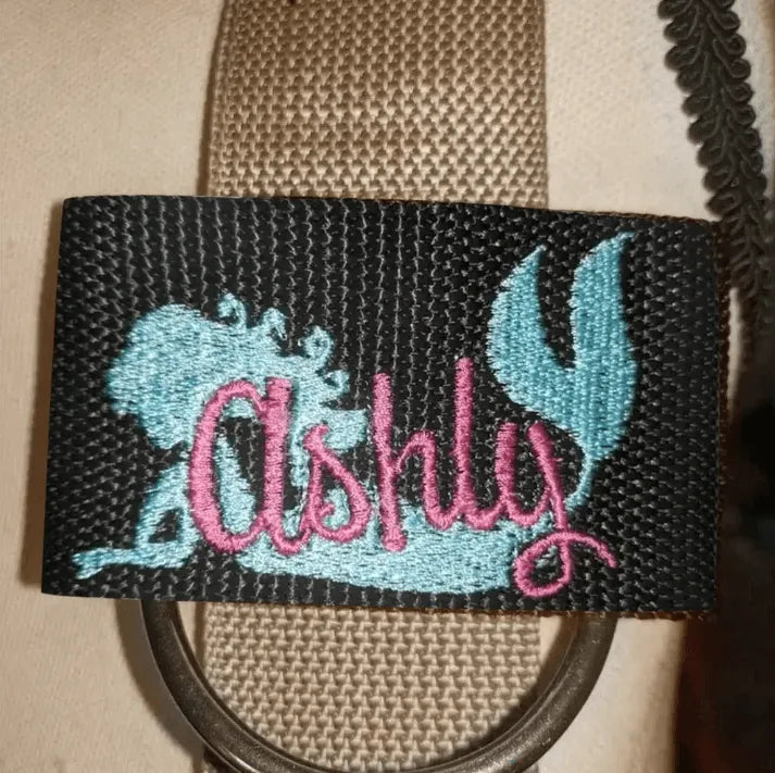 Custom Name Scuba Dive Tag - Personalized Scuba BCD Dive Gear Labels - High-Quality Marine-Themed Embroidered Straps - Belbren