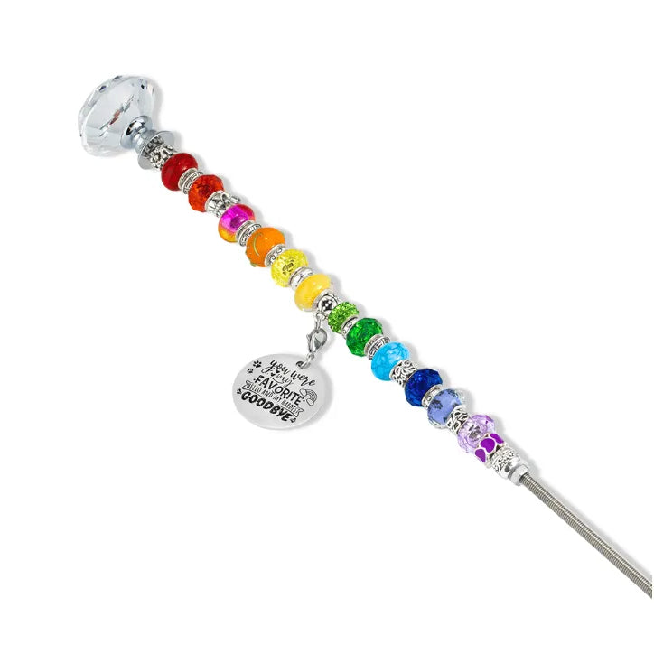Customizable Rainbow Bridge Pet Memorial Stake - Durable Outdoor Tribute Marker for Dogs & Cats - Personalized Pet Loss Garden Keepsake - Belbren