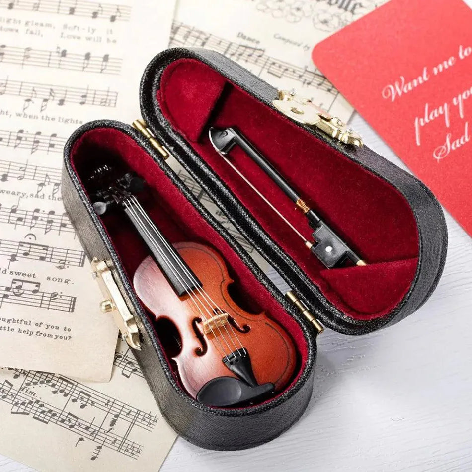 Mini Musical Violin for Complainers - Fun Novelty Gift, Perfect for Bosses & Office - Functional Miniature Gag Instrument - Belbren