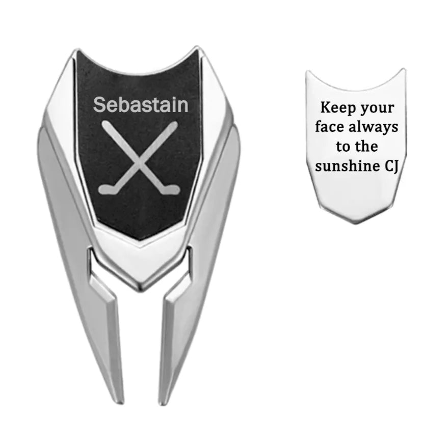 Personalized Stainless Steel Golf Marker Divot Repair Tool - Custom Monogram Golf Accessory - Belbren