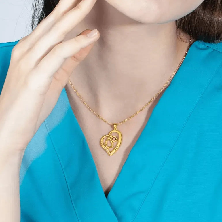 Personalized Stethoscope Name Necklace - Perfect for Healthcare Professionals, Nurses & Doctors - Belbren