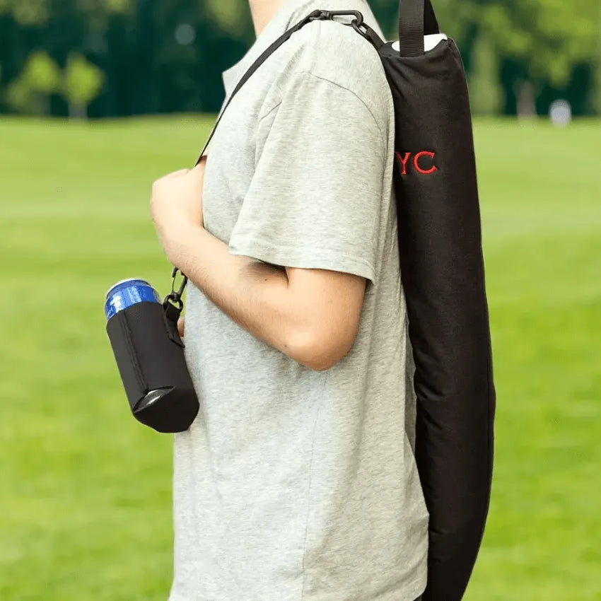 Portable Golf Beer Can Bag - Custom Name Beer Can Carrier - Insulated Golf Drink Holder Gift for Men, Perfect for Golf Lover - Belbren