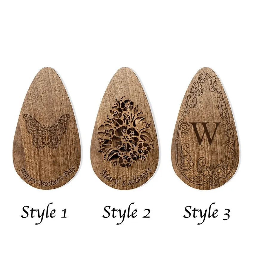 Vintage European/Stork Embroidery Scissors, Personalized Engraved Wooden Box, Custom Sewing Gift, Craft, Needlework, Mother's Day - Belbren