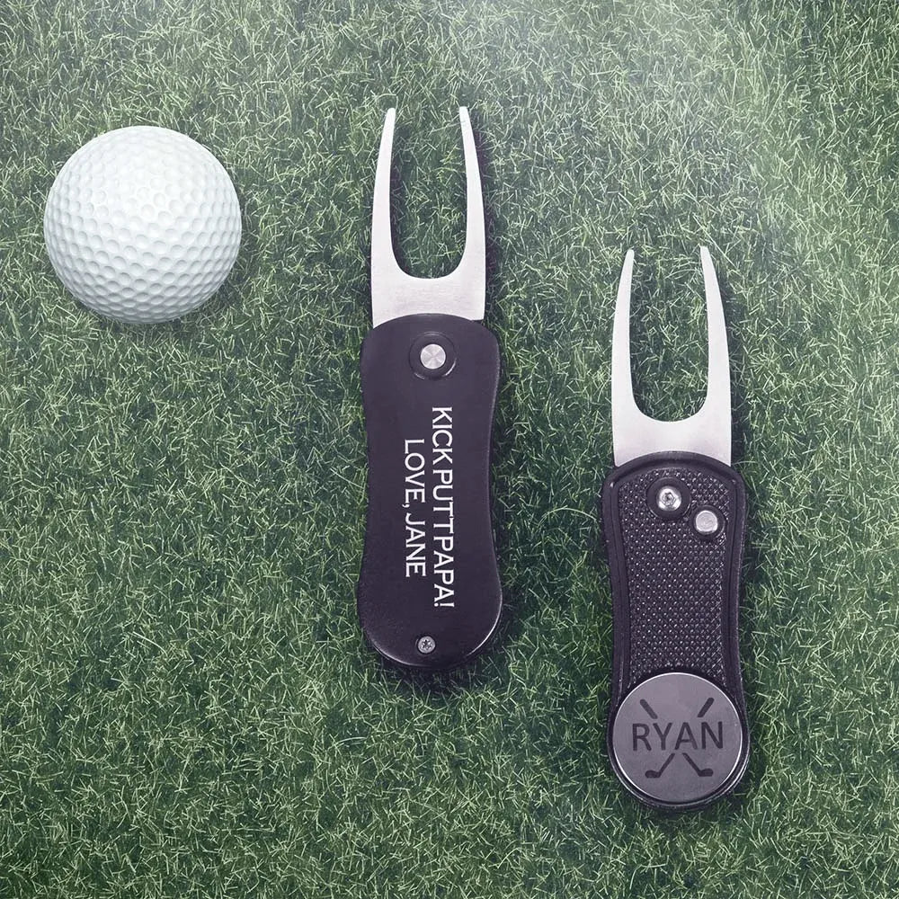 Custom Engraved Golf Ball Marker & Divot Tool - Personalized Golf Gifts Accessories - Belbren