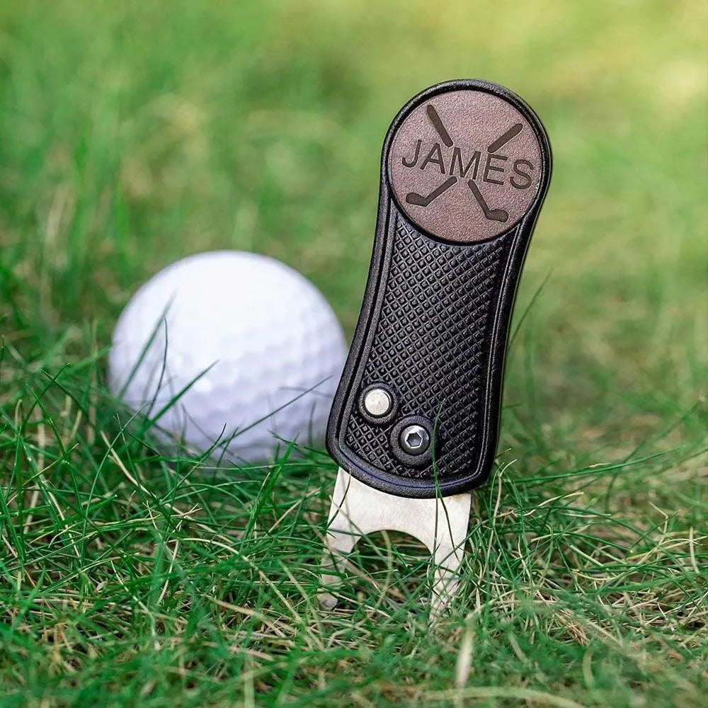 Custom Engraved Golf Divot Tool & Ball Marker - Personalized Gift for Men, Women, Father's Day, Birthdays, Anniversaries, Tournaments - Belbren