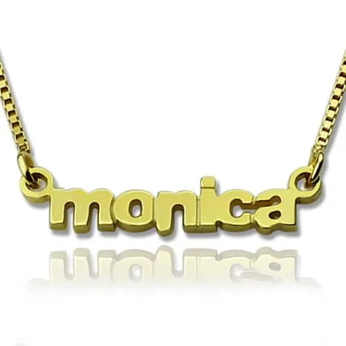 Dainty Name Necklace | Minimalist Tiny Necklace | Personalized Gift Gold Name Necklace - Belbren