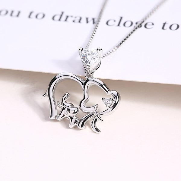 Elephant necklace popular in silver, 2 elephant necklace, wedding gifts, bridesmaid gifts, gift ideas, birthday gifts