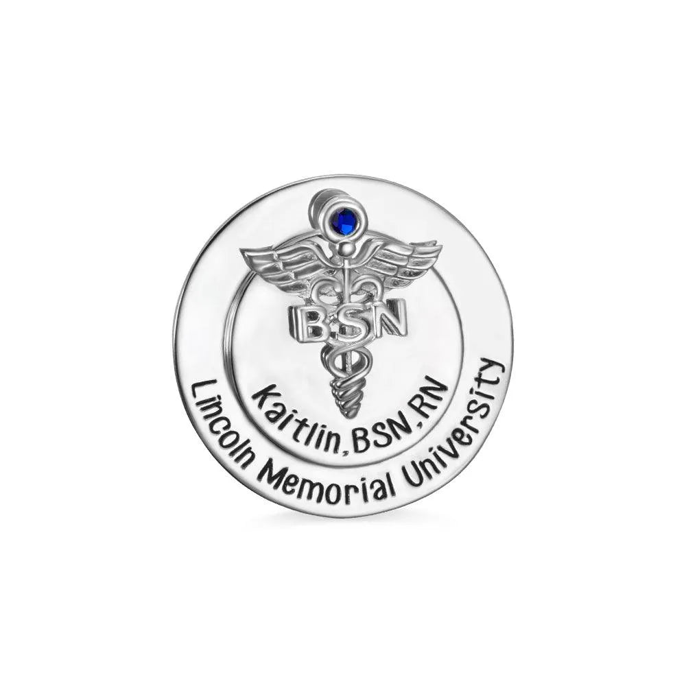 Personalized Nursing Pin - BSN, RN Graduation Gift for Nurses & Students, Ideal for Pinning Ceremony & Nursing Graduates - Belbren