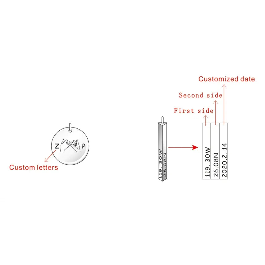 Pinky Promise Necklace | Pinky Swear | Hand Gesture Necklace | Sister, Best Friends Necklace | Mother Daughter Hand Gestures Pinky Necklace - Belbren