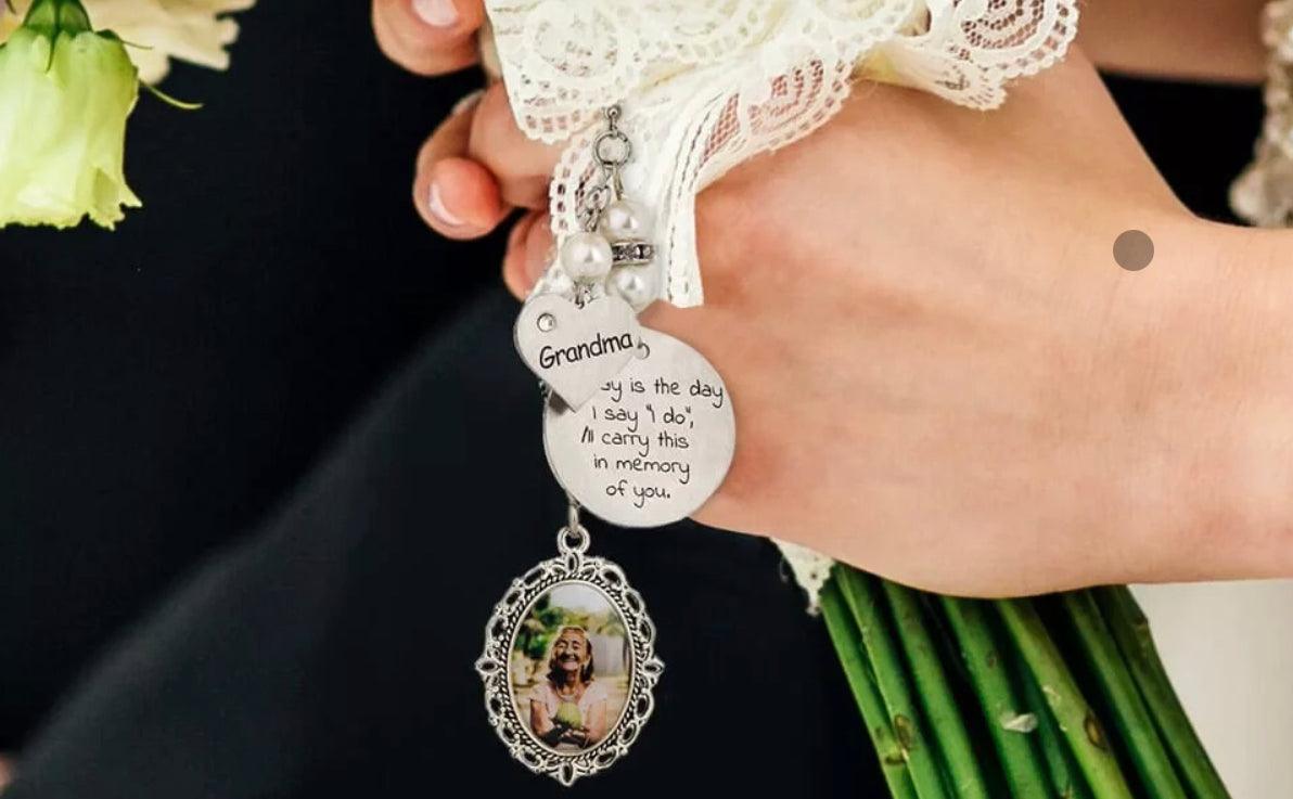 Enhance Your Wedding Day with a Personalized Wedding Bouquet Photo Charm - Belbren