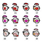 Female cartoon character design options for personalized photo golf ball markers