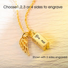 Personalized urn necklace with custom engraving options