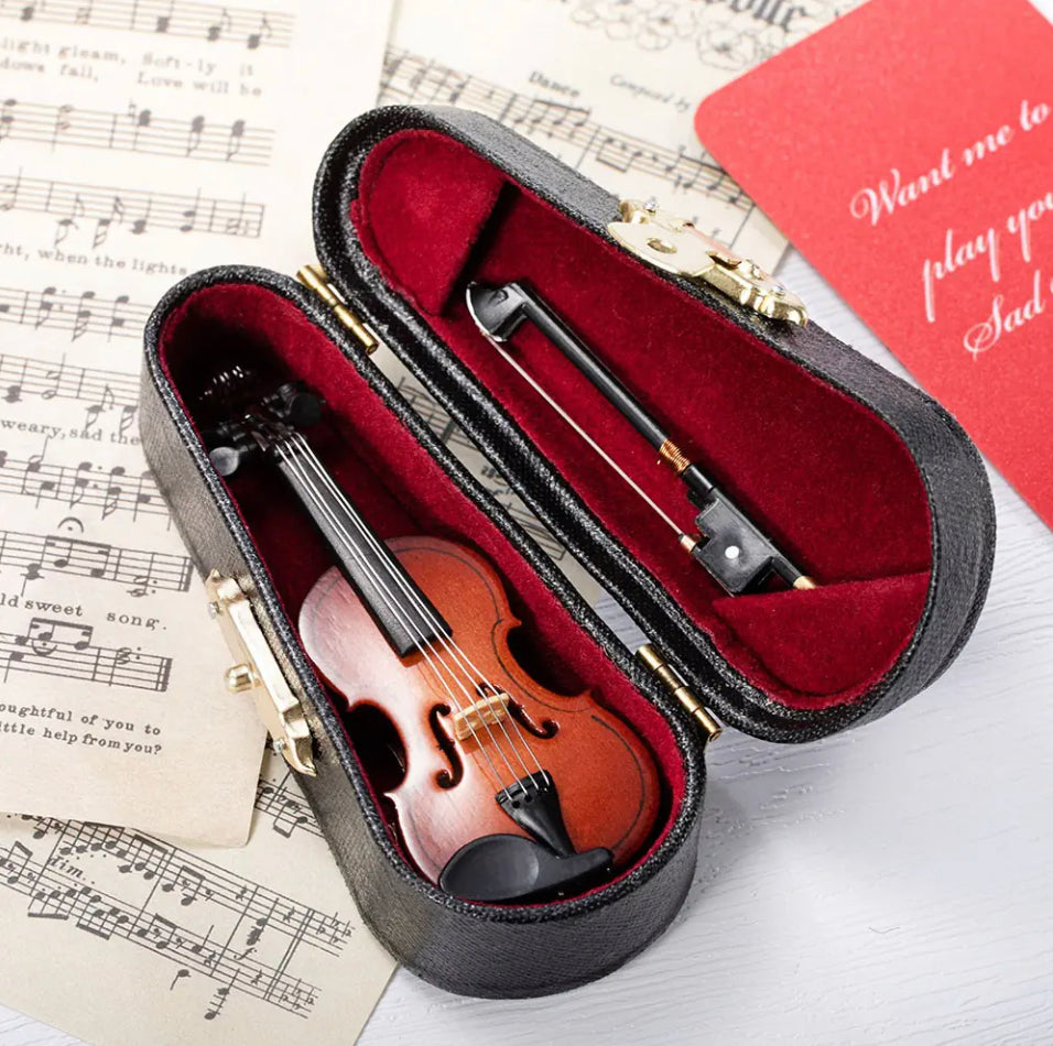 Mini Musical Violin for Complainers - Fun Novelty Gift, Perfect for Bosses & Office - Functional Miniature Gag Instrument
