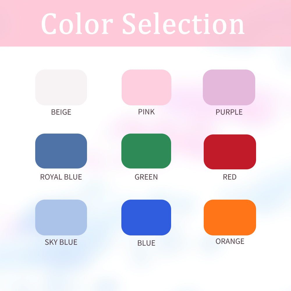 Personalized ballerina jewelry box color options in white, pink, purple, blue, green and red