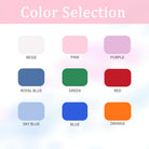 Personalized ballerina jewelry box color options in white, pink, purple, blue, green and red