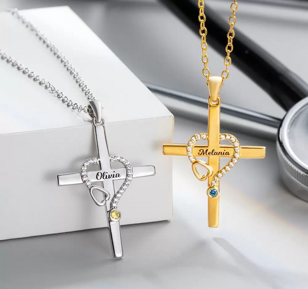 Personalized Stethoscope Name Necklace - Perfect for Healthcare Professionals, Nurses & Doctors