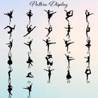 Personalized dance bag design chart with multiple dancer pose options