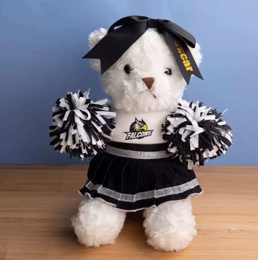 Personalized Cheerleading Bear Plush - All-Star Cheerleader Teddy Bear, School Spirit Gift for Girls, Daughters, and Nieces