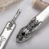 Vintage Alloy Seam Ripper - Personalized Name Engraved Handle - Ideal for Tailors, Craftsmen, Designers - Perfect Sewing Gift
