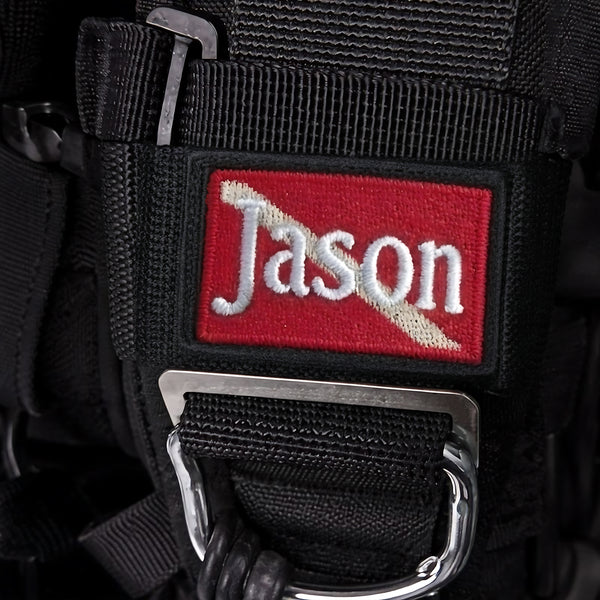 Custom Scuba BCD Name Patch – Personalized Diver Name Tag for Dive Gear