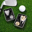 Personalized Best Dad yellow golf divot tool and magnetic ball marker gift set