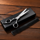 Engraved barber scissors in premium gift box