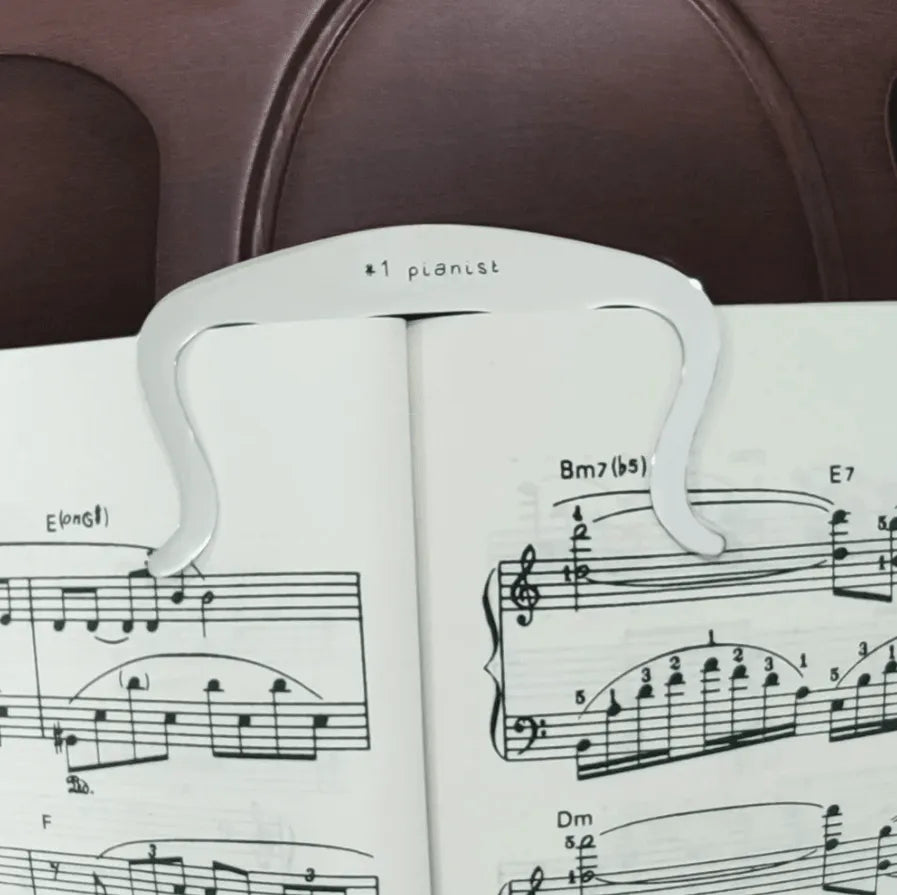 Custom Music Book Holder Clip - Personalized Gifts for Musicians & Composers - Belbren