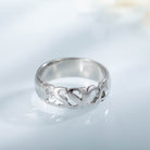 Hand carved custom name ring crafted from genuine 925 sterling silver