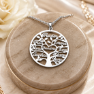 Silver custom family tree necklace for Mum, Nana or Grandma