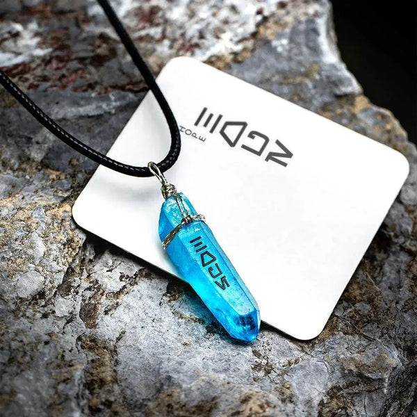 Personalized Kyber Crystal Necklace | Custom Name Pendant