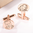 Custom Photo Engraved Cufflinks for Men - Ideal Groom Gift for Weddings & Anniversaries - Belbren