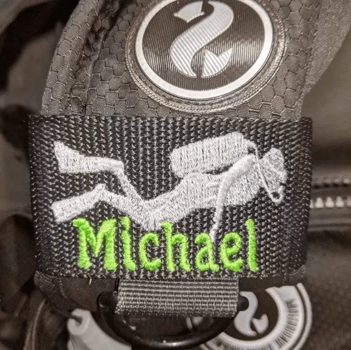 Custom Name Scuba Dive Tags - Personalized Dive Gear Labels – Belbren