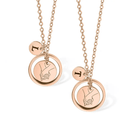 Custom Sisters & Mother-Daughter Necklace Set - Hand-in-Hand Pendant with Initial Charms, Ideal for Mother's Day & Sister Gifts - Belbren