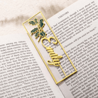 Engraved Birthflower Name Bookmark - Page Holder Birth Flower Design, Ideal Birthday Gift for Readers & Book Enthusiasts - Belbren