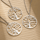 Family Tree Personalized Necklace - Custom Engraved Names - Tree of Life Jewelry - Ideal Gift for Mom with Multiple Names - Belbren