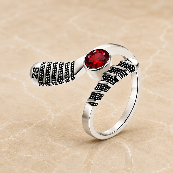 Personalized Hockey Ring, Number & Birthstone