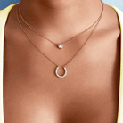 Layered Horseshoe Necklace - Elegant & Trendy Good Luck Charm Jewelry. - Belbren