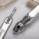 Personalized Alloy Seam Ripper with Vintage Design, Custom Engraved, Easy-Grip Handle, Safe and Precise Stitch Removal - Belbren