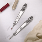 Personalized Alloy Seam Ripper with Vintage Design, Custom Engraved, Easy-Grip Handle, Safe and Precise Stitch Removal - Belbren