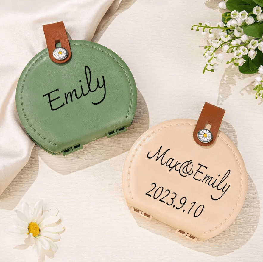 Personalized Birth Flower/Birthflower Sewing Kit - Custom Name & Floral Embroidery, Portable Set for Travel - Ideal Women's Gift - Belbren