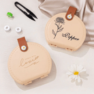 Personalized Birth Flower/Birthflower Sewing Kit - Custom Name & Floral Embroidery, Portable Set for Travel - Ideal Women's Gift - Belbren